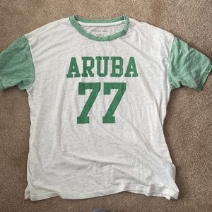 American Eagle Aruba cropped t shirt